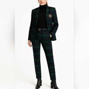 Ralph Lauren Women's Blue Plaid Pant|Size M